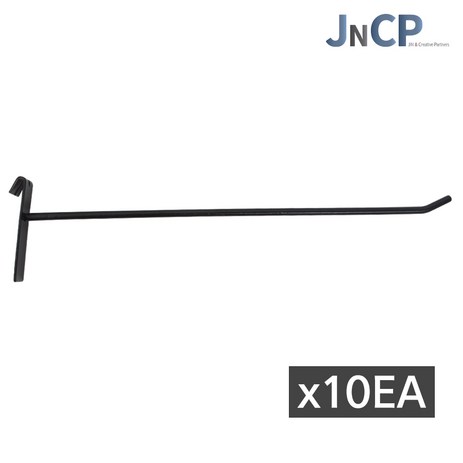 JNCP 휀스망 일선후크 10EA 후크 고리 악세사리 걸이 진열 메쉬망 네트망 철망, 1세트, 블랙(30cm)x10EA-추천-상품