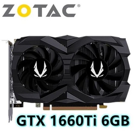 Zotac GTX 1660 Super 6GB 1660Ti 그래픽 카드 NVIDIA 비디오 GDDR6 RTX GPU 데스크탑 PC 컴퓨터 게임 Nvidia Geforce, 01 Zotac-1660Ti-6G-추천-상품