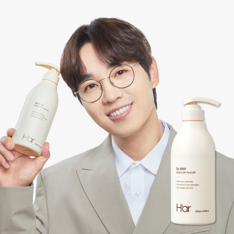 [정품] 하아르 닥터란 탈모증상완화도움 기능성블랙 계란 샴푸, 1개, 500ml-추천-상품