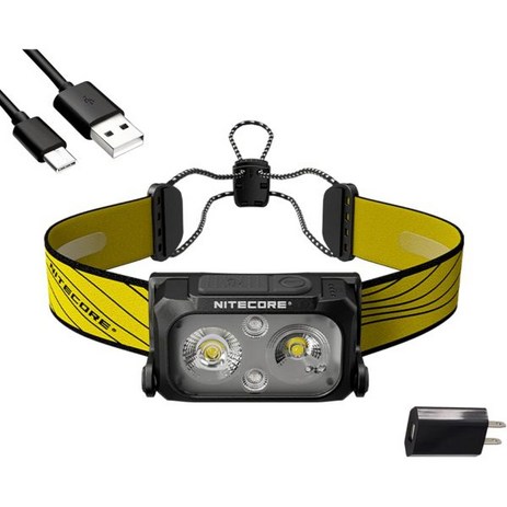 Nitecore NU25 400 Lumen USB C Rechargeable Headlamp Lightweight Dual Beam with Red Lighting for Hiki-추천-상품