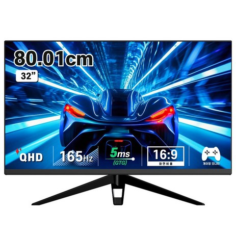 디엑스 80cm(32인치) QHD 165Hz 고성능 게이밍 컴퓨터 모니터 D132EF-H2-추천-상품