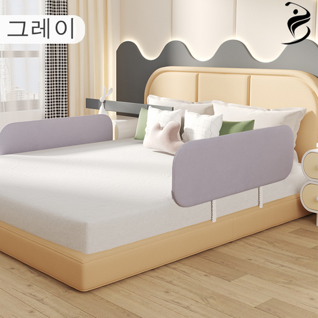 복나이트 침대가드 안전가드 침대대가드대범퍼가드 패밀리침대가드 가드침대 접이식침대난간 휴대용침대가드, 그레이, 1.5m, 그레이-추천-상품