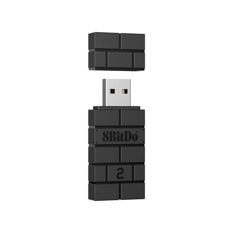 8BitDo 닌텐도 스위치 USB 무선 블루투스 어뎁터 2세대, 1개, 블랙, 블랙 * 1개-추천-상품