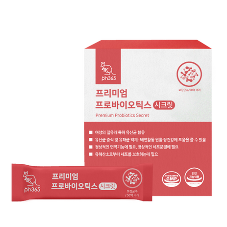 PH365 피에이치365 프로바이오틱스 시크릿 아연 질 유래 유산균, 1개, 2.5g-추천-상품