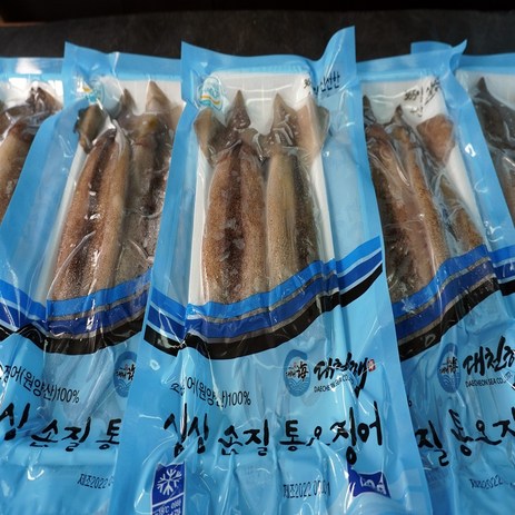 대천해 손질 통오징어 2미 4팩, 240g (2미), 4개-추천-상품