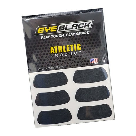 EYEBLACK 오리지널 아이블랙 스티커 (36개) 눈부심 방지 아이패치 18 pairs, 오리지널 블랙-추천-상품