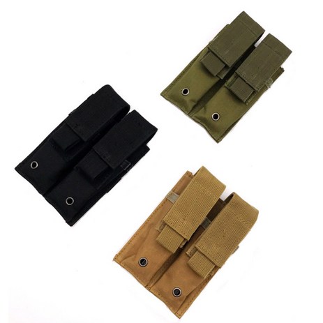 아웃도어랩 핸드건 탄창 파우치 권총 더블 매거진 몰리시스템, 탄베이지(TAN), 1개-추천-상품