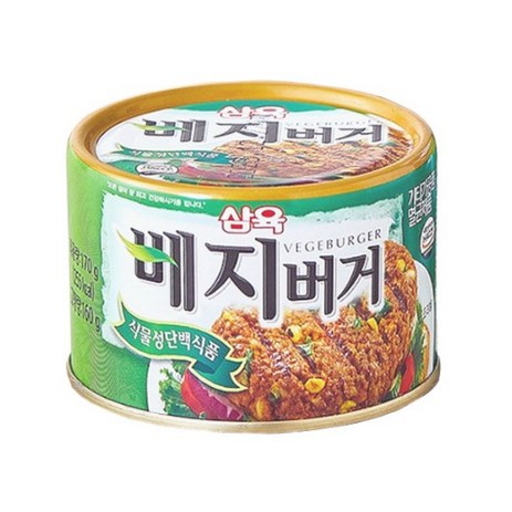 삼육 베지버거(캔) 비건(Vegan) - 170g/425g, 170g, 14개-추천-상품