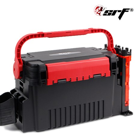 SRF 태클박스 하드 낚시 소품 가방, 블랙, 1개-추천-상품