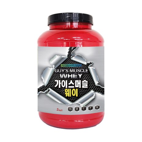 가이스머슬웨이 초코맛 2kg 단백질보충제 wpi 분리유청단백 프로틴 벌크업 헬스 근육 유청단백질 동물성 식물성 프로틴 가루 탄수화물칼로리 체중 체력 건강 운동, 2개-추천-상품