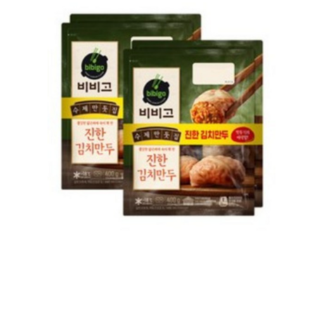 CJ제일제당 비비고 수제만둣집 진한 김치만두 400g 4개-추천-상품