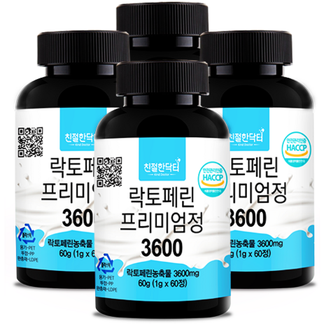 친절한닥터 락토페린 3600mg, 60정, 4개-추천-상품