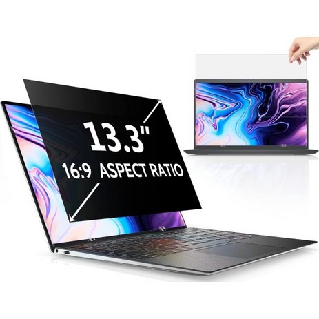 Peslv 17인치 노트북 개인 정보 화면 Lenovo Hp Dell Acer Asus Thinkpad Xps 16:10 이동식 눈부심 방지 블루 라이트 필터 보호기 컴퓨터 모, 13.3 Inch (Diagonal) - 16:9 As-추천-상품