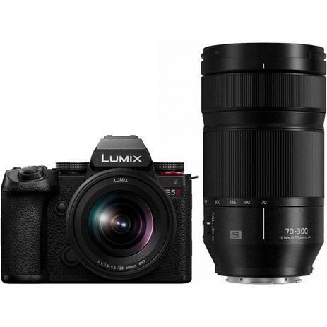 Panasonic 파나소닉 루믹스 S5IIX 미러리스 카메라 DCS5M2XBODY 시리즈 85mm F1.8L 마운트 교환렌즈 SS85, w/ 20-60mm_w/ 70-300mm F4.5-5.-추천-상품