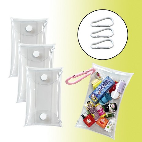 투명 가챠 파우치 일본 피규어 키링 만들기 pvc 케이스, 화이트, 3개-추천-상품