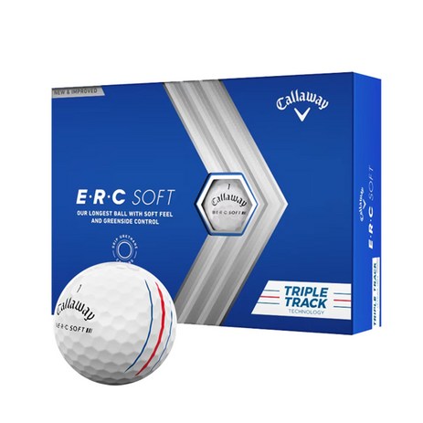 캘러웨이 ERC소프트 트리플트랙 골프공 3피스, 화이트, 12개입, 1개-추천-상품