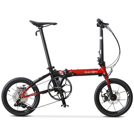 다혼 접이식 자전거 미니벨로 바이크 K3 PLUS 9단변속 16인치 여행용 출퇴근용, 16인치cm, 01 레드-추천-상품