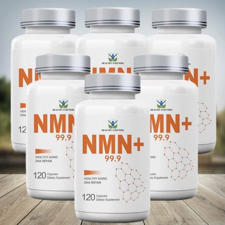 HEALTHY PARTNERS NMN+600mg 고순도 99.9% 니코틴아미드 NAD 무관세, 6개, 120정-추천-상품