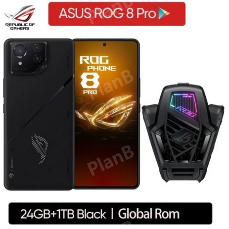 ASUS ROG 8 아수스 로그폰 8 게이밍폰, 포함, 공식 표준, 프로 24GB 1TB (글로벌 롬)-추천-상품