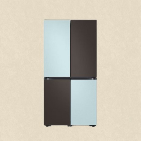 삼성 공식스토어 BESPOKE 4도어 냉장고 RF85C90J1AP, 코타 모닝블루_코타 모닝블루 | 코타 화이트-추천-상품