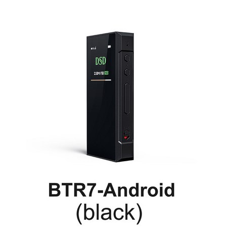 FiiO-BTR7 고해상도 HIFI 헤드폰 앰프 QCC5124 블루투스 앰프 MQA USB DAC THX AAA 3.5mm 4.4mm 밸런스드, 03 BTR7 Android-black, 1개-추천-상품