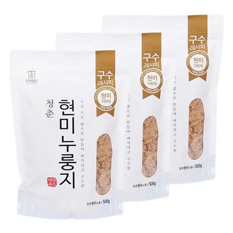 청춘현미누룽지, 500g, 3개-추천-상품