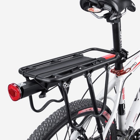 트레벨로 시트포스트 길이조절 후미등장착 자전거 짐받이 랙, 1개, 블랙-추천-상품