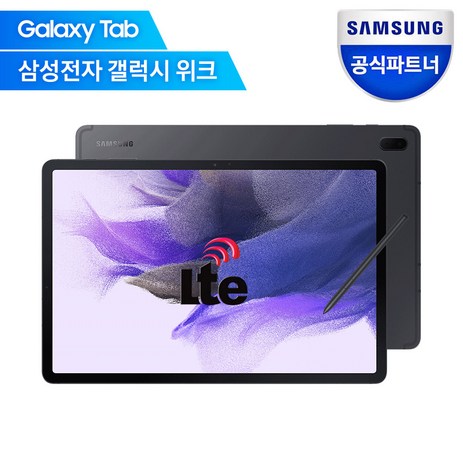 삼성전자 갤럭시탭S7 FE 태블릿PC LTE 64GB, 미스틱 블랙, Wi-Fi+Cellular-추천-상품