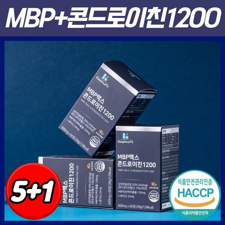 미국산 저분자 상어연골 콘드로이친 1200 MBP 식약처 HACCP 인증 킵유어핏, 60정, 6개-추천-상품