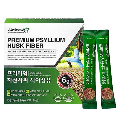 프리미엄 차전자피 식이섬유 30포 배변활동에도움줄수있음, 180g, 1개-추천-상품