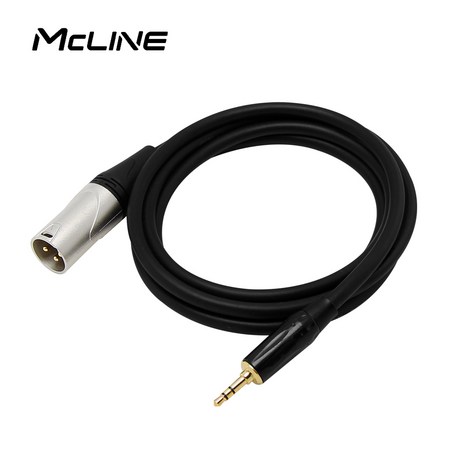 스테레오 ST3.5mm to XLR 캐논 스피커 오디오 케이블 PC 앰프 믹서 연결선, MC-HA28 ST3.5-캐논/숫 5M, 1개-추천-상품