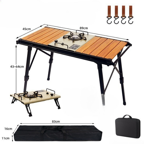 올인원 캠핑 IGT 테이블 버너 플레이트 세트, 브라운-추천-상품