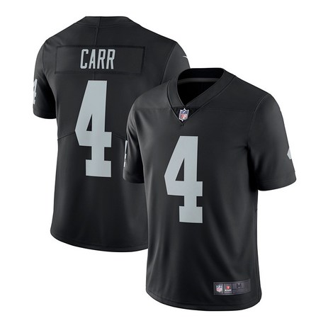 NFL 라스베가스 레이더스 No. 4 CARR Carr Jersey 저지 미식 축구 럭비 유니폼, 블랙, 1개-추천-상품