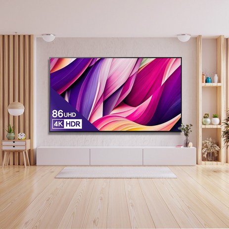 디엘티 모넥스 D8601M 218cm 86TV 4K UHD LED TV LG패널 대형 교회 거실 중소기업 TV, 1. 스탠드 방문설치-추천-상품