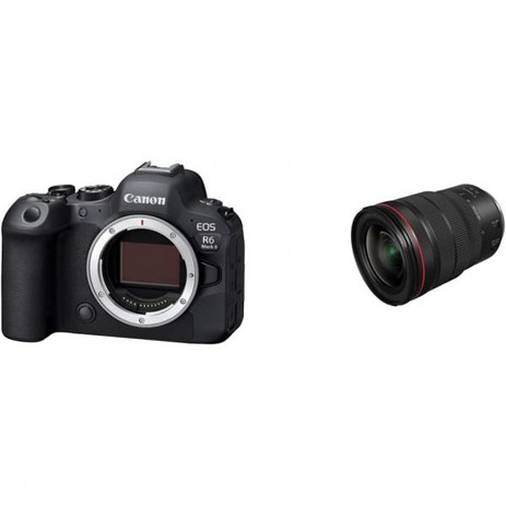 캐논 EOS R6 Mark II RF24105mm F47.1은 STM KIT with RF 2870mm f2L USM 렌즈 블랙 2965C002, Body + RF13-35/2.8L_Body-추천-상품