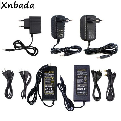 Xnbada 파워 서플라이 어댑터 5050 5730 2835 3014 LED 스트립용 조명 변압기 12V 2A-12.5A, [02] US Plug, [01] 12V 2A, 1개-추천-상품