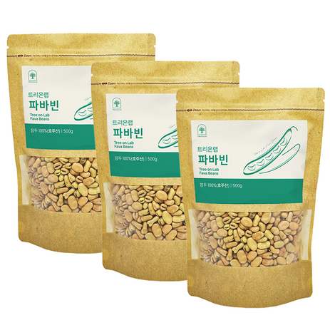 트리온랩 파바빈 잠두 식물성 단백질 콩 원물, 500g, 3개-추천-상품