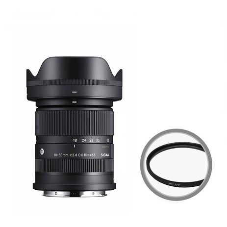 SIGMA C 18-50mm F2.8 DC DN SONY E용 (정품) + MC UV 필터-추천-상품