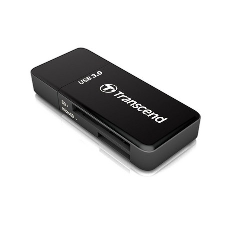 트랜센드 RDF5 USB3.0 메모리카드 리더기마이크로SD, 블랙, 1개-추천-상품