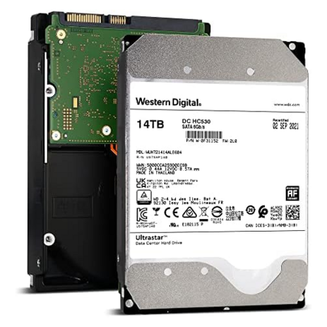 Western Digital 14TB Ultrastar DC HC530 SATA HDD 7200RPM 6Gbs 512MB Cache 3.5 WUH721414ALE604 갱신, 상세참조-추천-상품