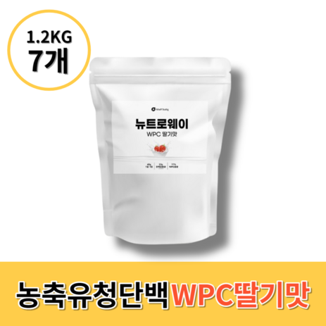 WPC 딸기맛, 1.2kg, 7개-추천-상품