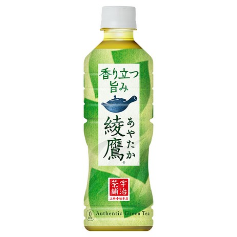 아야타카 일본 녹차 페트 차 음료 페트병 티 음료수 green tea, 430ml, 15개-추천-상품