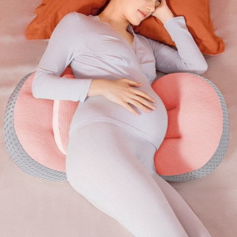 임산부 잠잘때 배 받침 수면 쿠션 3D 허리 베개 / 산모 바디 만삭 필로우, 핑크-추천-상품