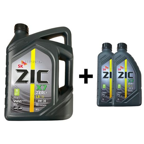 ZIC X7 ZERO LS 0W30 6L 1개 + 1L 2개, X7 ZERO LS 0W30_6L 1개+1L 2개-추천-상품