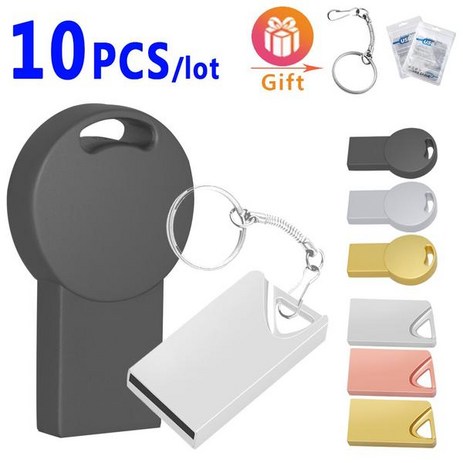 32기가usb 귀여운 USB 플래시 드라이브 스틱 금속 드라이브 10 개/로트, 64GB, style8-추천-상품