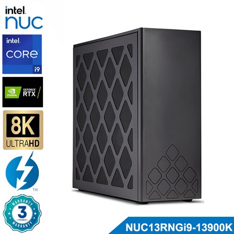 인텔 NUC 13세대 NUC13RNGi9 코어 i9 13900K 프로세서 24코어 최대 5.8GH0z ITX 섀시 게이밍 컴퓨터, Barebone-추천-상품