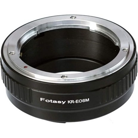 Fotasy 조절식 M42 렌즈 대 캐논 EFM 마운트 어댑터 EOS M 미러리스 카메라와 호환 가능 M1 M2 M3 M5 M6 Mark II M10 M50 M100 M200, Konica AR EFM, 1개-추천-상품