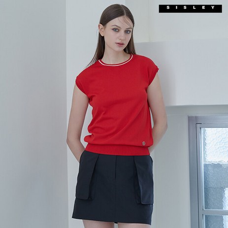 [SISLEY] 시슬리 24SS 캡슬리브 니트탑-추천-상품