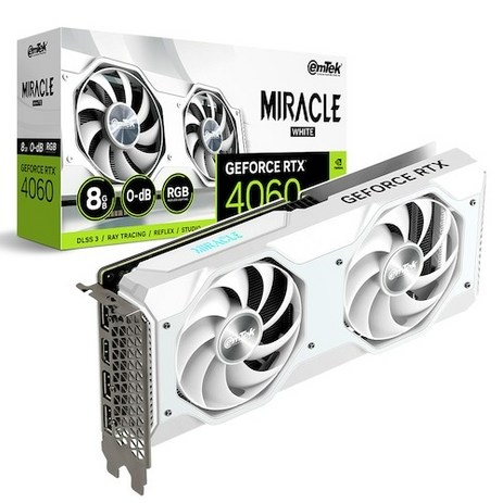 이엠텍 지포스 RTX 4060 MIRACLE WHITE D6 8GB-추천-상품