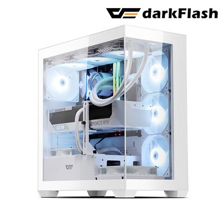 다크플래쉬 darkFlash DS900 ARGB 강화유리 (화이트)-추천-상품